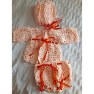 Sherbet Baby Sweater Set